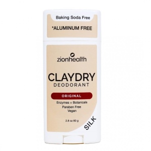 Clay Dry Silk Original Deodorant Zion Health 2.8 oz Stick